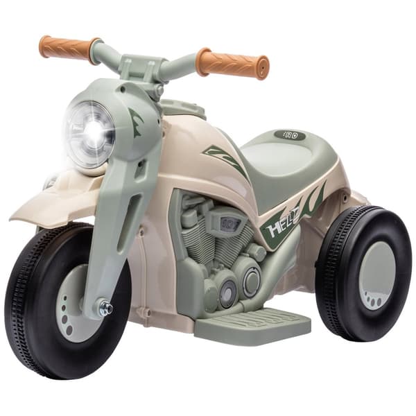 El-motorsykkel for barn, 6V barnemotorsykkel med musikk, blåser 2,5-3 km/t, for 2-5 år gamle barn
