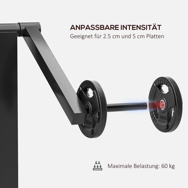 Curl bænk & triceps forlængelse, 5 sædejusteringer, 25 vinkler, stål & syntetisk læder, sort