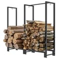 Miniatyrbillede 1 af 10: Brændestativ, to sektioner, stel af rustfrit stål, op til 200 kg, 123 x 32 x 115 cm, sort