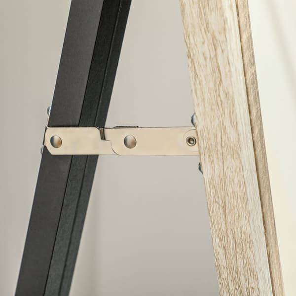 Spejl i fuld længde, MDF-ramme, brudsikker film, 162,6 x 53,3 cm, naturligt træ