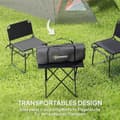 Miniatyrbilde 9 av 10: Campingtelt for 3 personer, lett, stabilt, vanntett, UV 50+, med baldakin, dør, vindu, grunnseil, grå