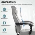 Miniatyrbillede 6 af 10: Kontorstol med massagefunktion Ergonomisk chefstol med lænefunktion Fodstøtte Grå
