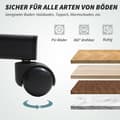 Miniatyrbillede 9 af 10: Kontorstol med massagefunktion Ergonomisk chefstol med lænefunktion Fodstøtte Grå