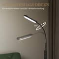 Miniatyrbillede 9 af 10: LED gulvlampe, 5 tilstande, hukommelsesfunktion, justerbar lysstyrke, stål, sort