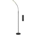 Miniatyrbillede 1 af 10: LED gulvlampe, 5 tilstande, hukommelsesfunktion, justerbar lysstyrke, stål, sort