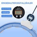 Miniatyrbillede 7 af 10: Smart Hula Hoop Voksne med vægtboldtæller 16 knob (76-113 cm) Lyseblå