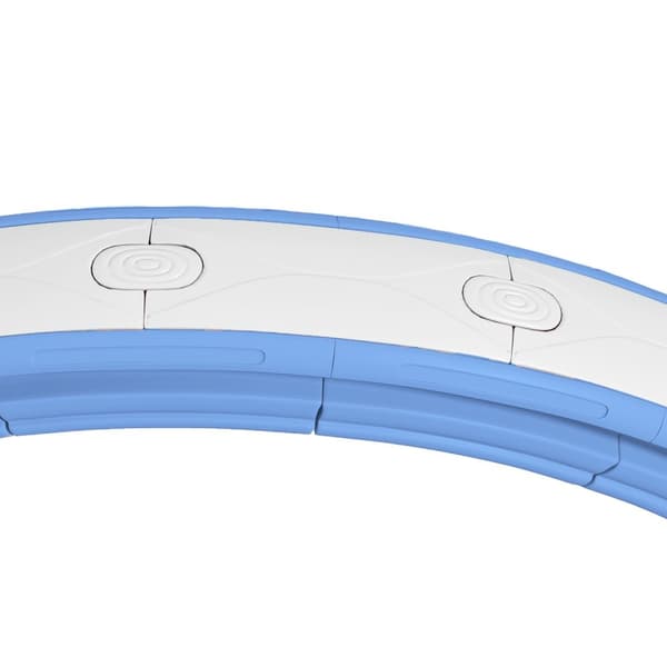 Smart Hula Hoop Voksne med vægtboldtæller 16 knob (76-113 cm) Lyseblå