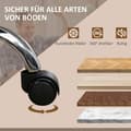 Miniatyrbillede 9 af 10: Ergonomisk kontorstol med massagefunktion, fodstøtte, drejelig, rullebar, grå
