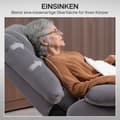 Miniatyrbillede 8 af 10: Tv-stol med ståhjælp, varme- og massagefunktion, fjernbetjening og sidelomme, mørkegrå