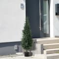 Miniatyrbillede 10 af 10: Kunstig cypres plante, 638 plastblade, med potte, UV-bestandig, grøn