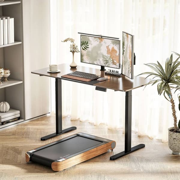 Elektrisk skrivebordsstel, højdejusterbar, med memory funktion, stål, sort