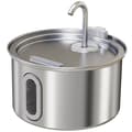 Miniatyrbillede 1 af 10: Kattefontæne 2,5L drikkefontæne til katte med støjsvag pumpe LED aktivt kulfilter 19,4 x 19,4 x 18,7 cm