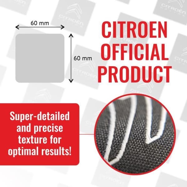 Citroen Racing Official Patches, Svart, 60 mm