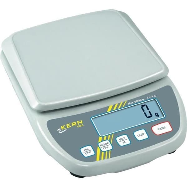 Precisionsvåg - KERN - EMS 6K1 - Plattform 160x160 mm - Maxvikt 6000 g - Upplösning 1 g