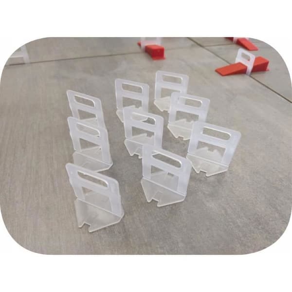 Tile Leveling Kit - Ej specificerat - 500 clips 1,5 mm - 100 kilar - Plast - Vit