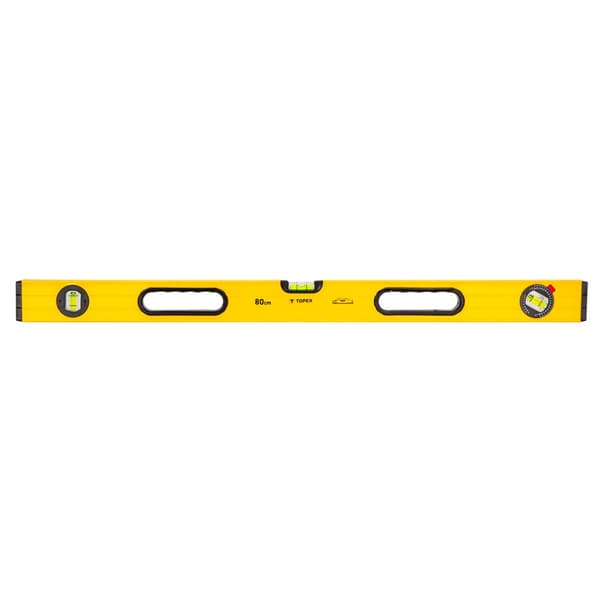Aluminium vaterpas type 600, 80 cm, 3 hætteglas