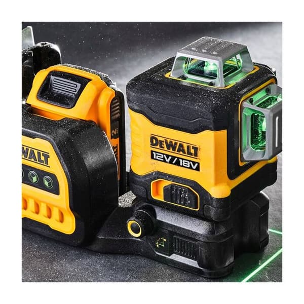 Laser flerlinjers - DEWALT - DCE089D1G18 - 3 x 360° - 12V/18V - 2Ah batteri inkluderat
