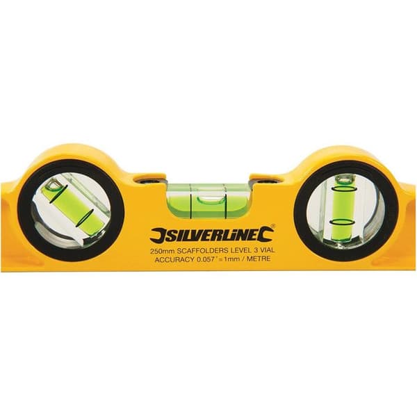 Ställningsbyggnadsvattenpass - 25 cm Silverline