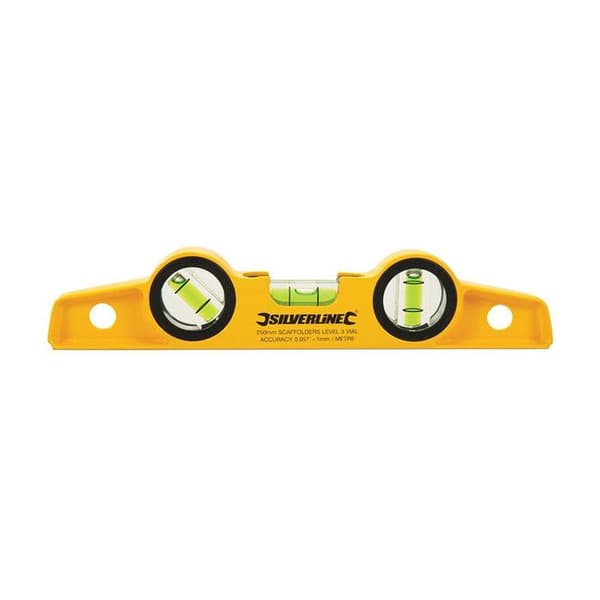 Ställningsbyggnadsvattenpass - 25 cm Silverline