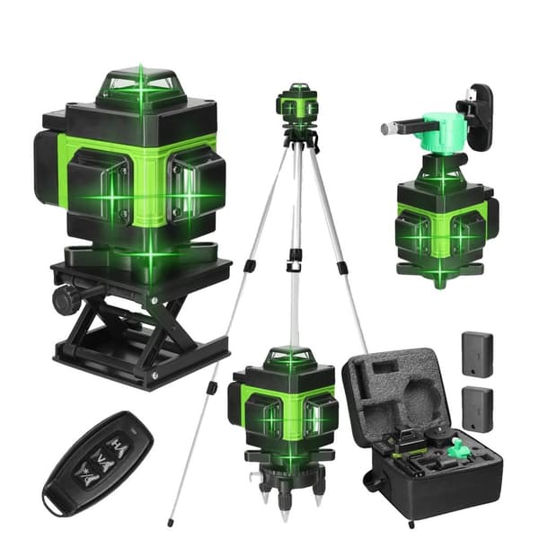 4D 16 Viivaa Laser-taso, Itsetasaus, 25m Työskentelyetäisyys,ahlenNumerot D