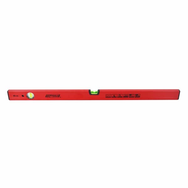 AWTOOLS LEVEL LEVEL RØDMALT 100cm