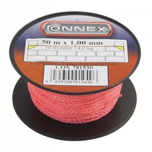 Connex COX781530 - KVM SWITCH - Murarsnöre 50 m Max 14 kg 1 mm Röd