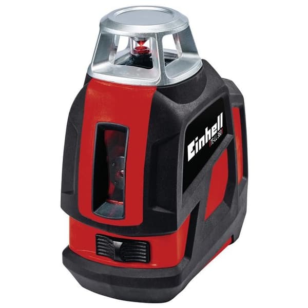Einhell korskrixtnivell TE-LL 360 (Räckvidd 20 m, Digital vattenpass), Levereras med väggfäste och förvaringsväska.