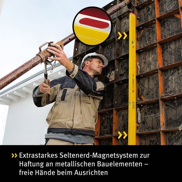 Stabila 96-M-2 Magnetiskt vattenpass 3 flaskor 80 cm