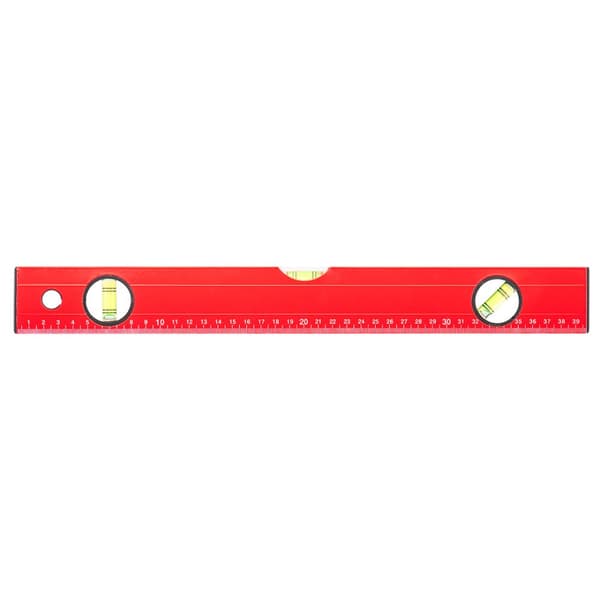Vattenpass av aluminium typ 400, 40 cm, 3 flaskor