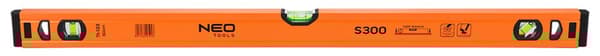 Vattenpass av aluminium S 300, 3 flaskor, 80 cm