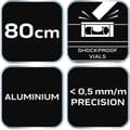 Miniatyrbild 1 av 9: Vattenpass av aluminium S 300, 3 flaskor, 80 cm