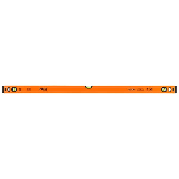 Alumiininen vesivaaka S 300, 3 pulloa, 120 cm