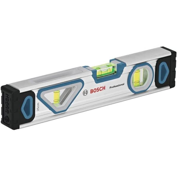 Vattenpass - BOSCH PROFESSIONAL - 25 cm - Magnetisk - Aluminium - 2 flaskor