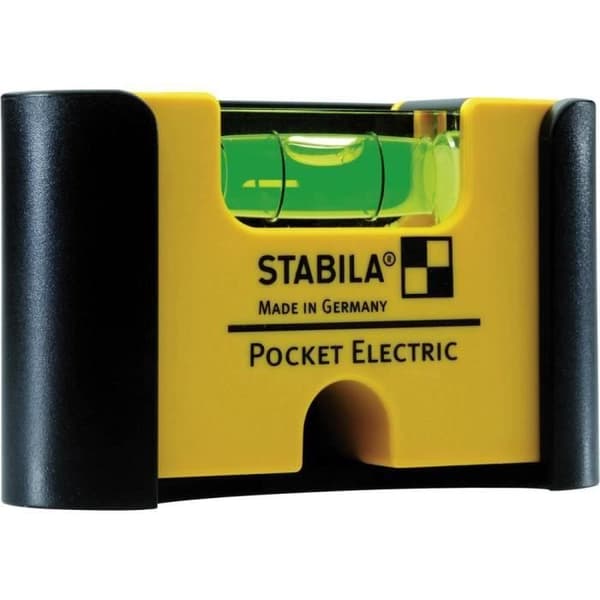 Mini plast bubbel nivå ficka Electric Stabila 18115 Mätområde 6