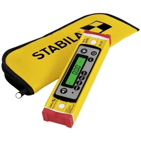 STABILA TECH 196 DL 19831 digitalt vattenpass - Antisladdsystem - Bärväska ingår
