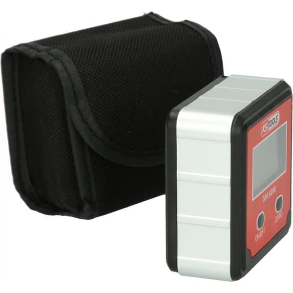 Magnetisk digital vinkelnivå - KS TOOLS - 300.0208 - LCD-skärm - 2 flaskor - Magnetiserad