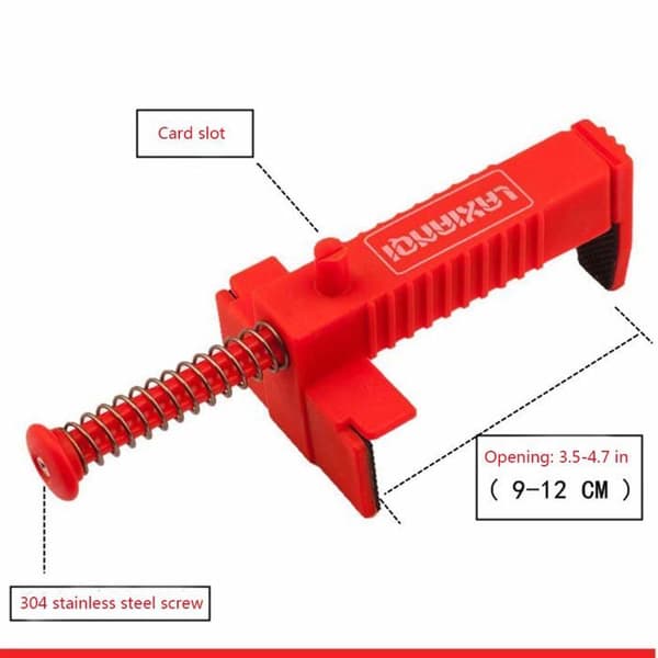 Tom verktyg - laxianqi - LXQ Set med 2 par tegelstenslinjer 8,9 till 11,9 cm Röd
