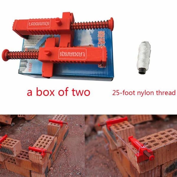 Tom verktyg - laxianqi - LXQ Set med 2 par tegelstenslinjer 8,9 till 11,9 cm Röd
