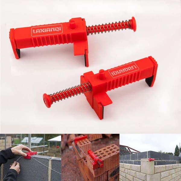 Tom verktyg - laxianqi - LXQ Set med 2 par tegelstenslinjer 8,9 till 11,9 cm Röd