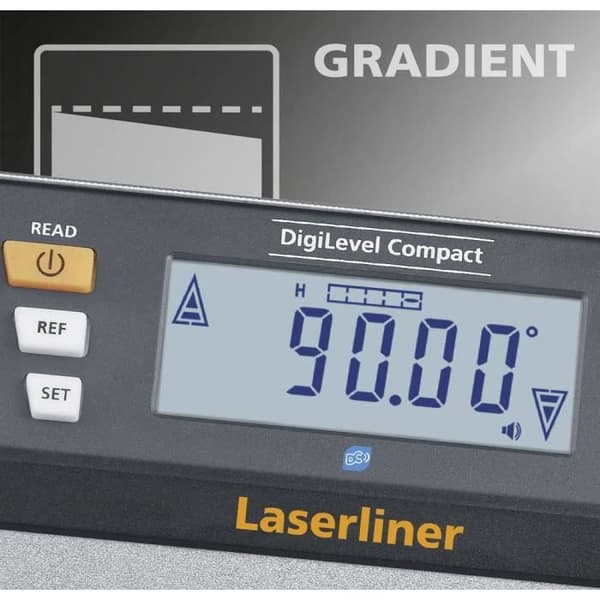 Digital lutningsmätare - LASERLINER - DigiLevel Compact 081.280A - Vinkel och nivå - Magnetiserad - 1 flaska