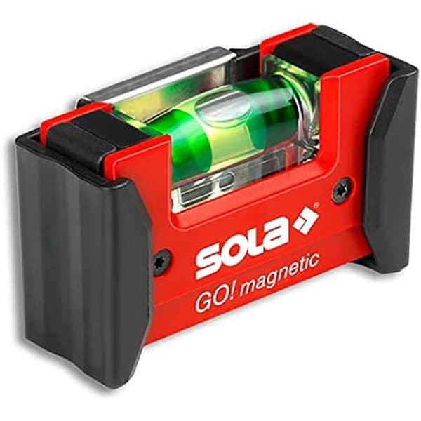 Kompakt vattenpass GO! Magnetisk CLIP - SOLA - GOMAGNETICCLIP - Magnetiserad - Precisionsmätning
