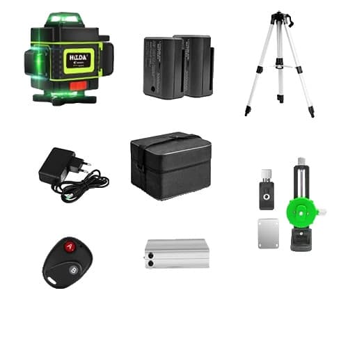 16-linjainen laser-taso, korkea tarkkuus, täydellinen pakkaus tarvikkeilla,4D-paristo X2 SARJA 11