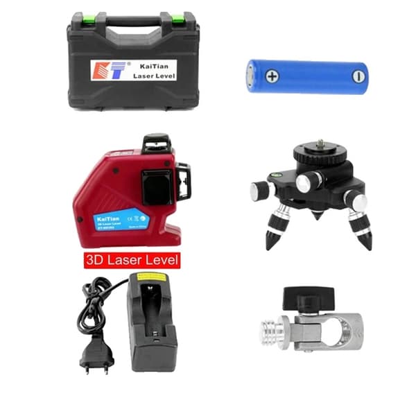 3D Laser Niveau, Selvnivellering, Professionel Kvalitet, Line Laser Level 360