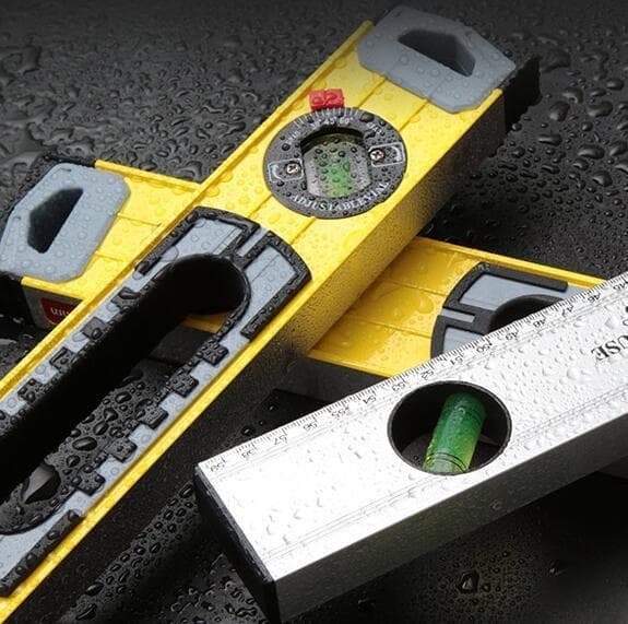 Vattenpass i aluminium - 60 cm - 3 libeller - magnetiska sidor