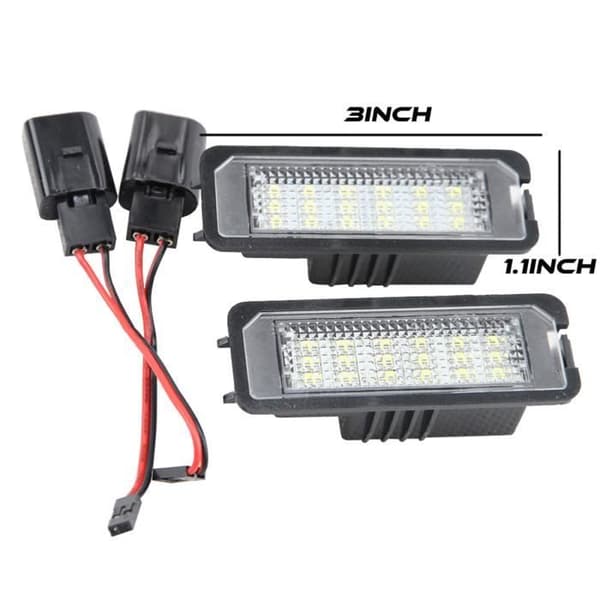 2st LED-nummerskyltljus för VW EOS GOLF 4/5/6 LUPO Passat CC Beetle