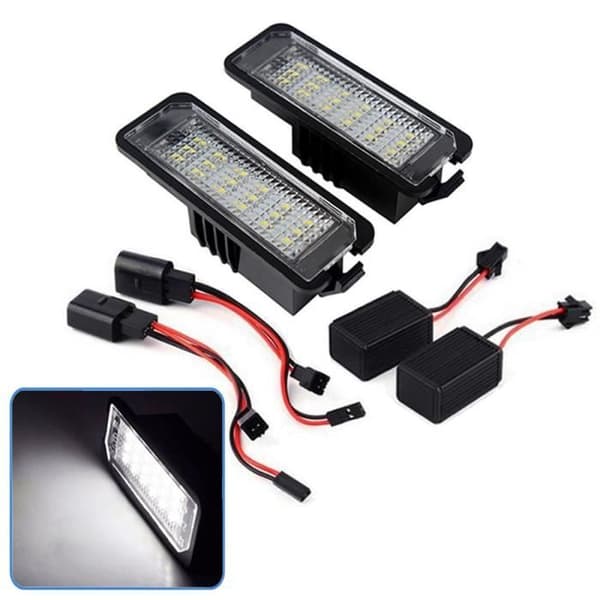 2st LED-nummerskyltljus för VW EOS GOLF 4/5/6 LUPO Passat CC Beetle
