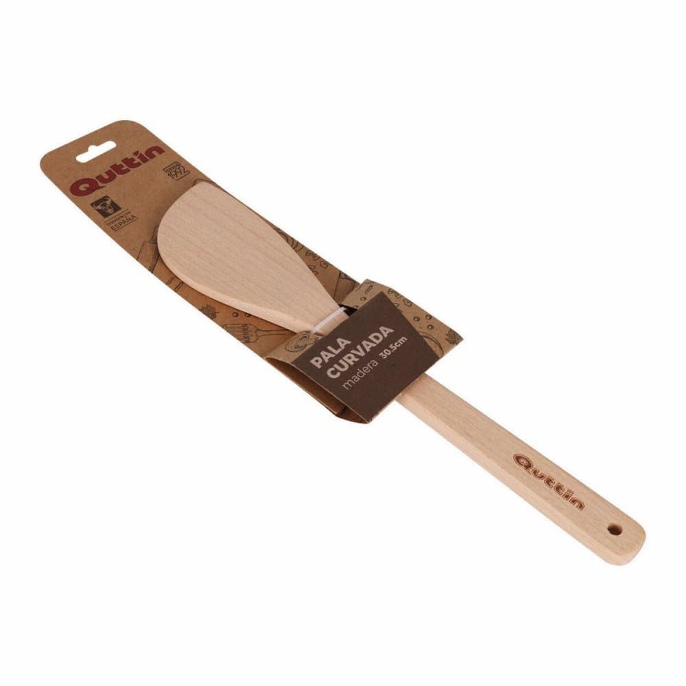 Kitchen Spatula Quttin Wood Curve (30,5 x 6 cm)