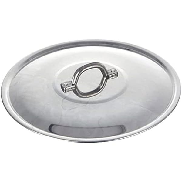 Familjeplanslock i aluminium - PENTOLE AGNELLI - 24 cm - Med handtag - Tillverkad i Italien