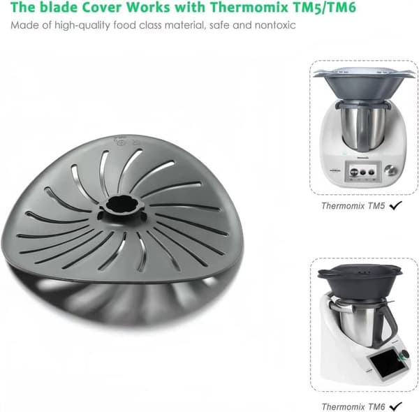 Tillbehör, Kompatibel med Thermomix knivskydd, Bladskyddsskydd för Thermomix TM5 / TM6 / TM31, Kompatibel med Thermomix Blade