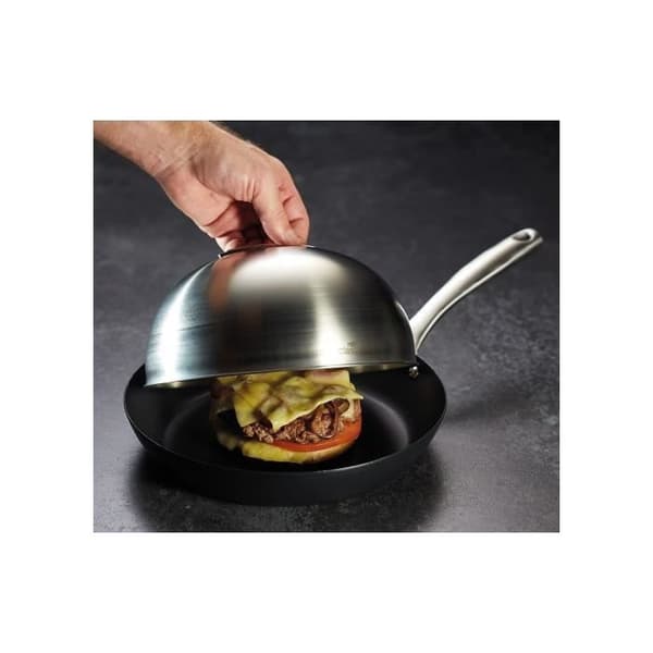 Kokklocka i rostfritt stål 22 cm